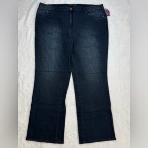Lane Bryant Venezia Stretch‎ Bootcut Blue Jeans Size 26 Long